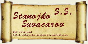 Stanojko Suvačarov vizit kartica